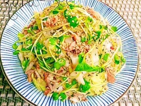 速攻3分副菜♡お弁当にも◎ゆかりツナキャベツ